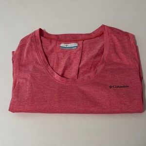 Columbia Heathered Pink Athletic Tee